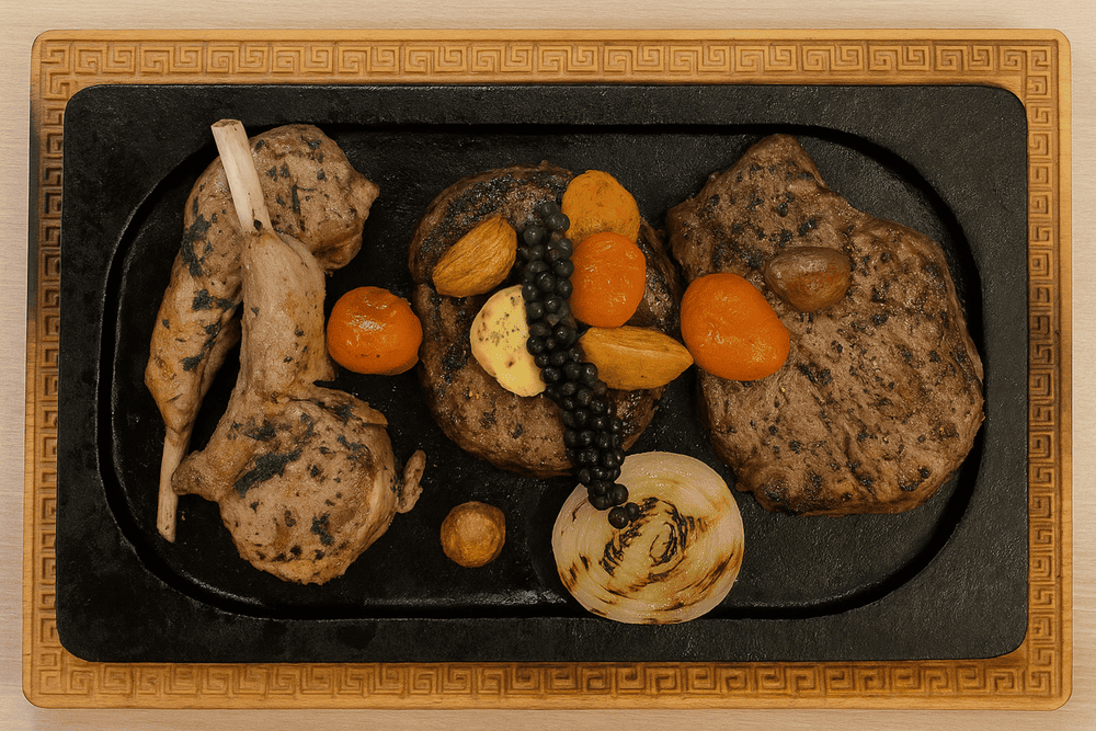 The Tomahawk steak at Red Sky boasts a perfect sear and juicy, tender meat inside